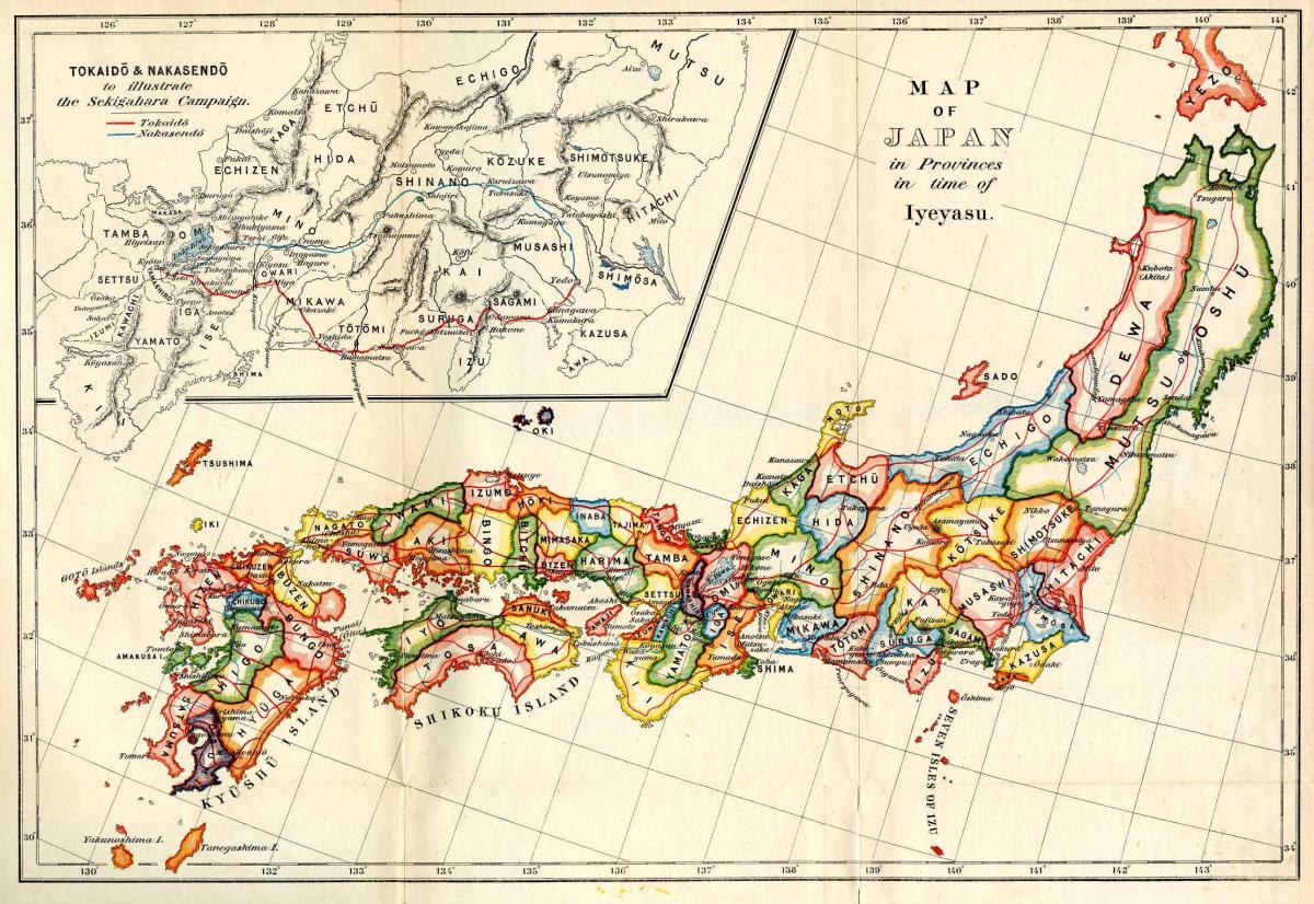 Historyczna mapa Japonii