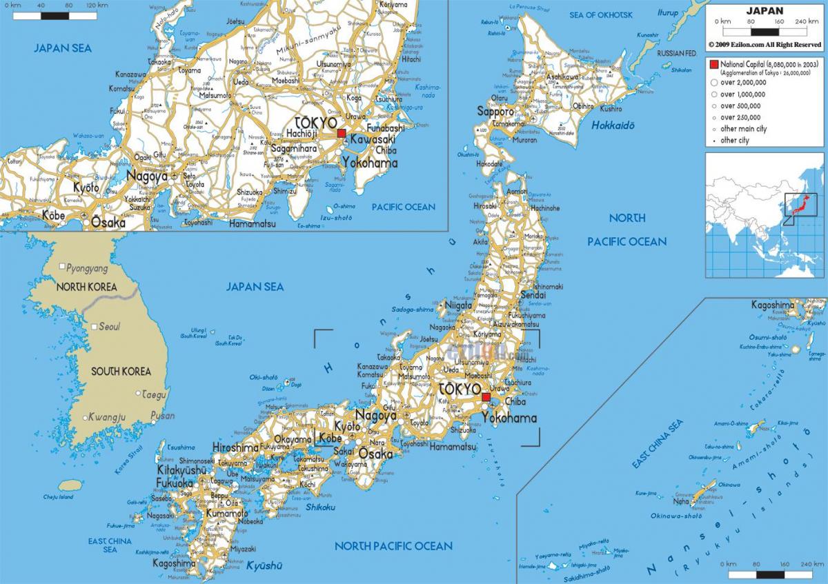 Japońska mapa miasta